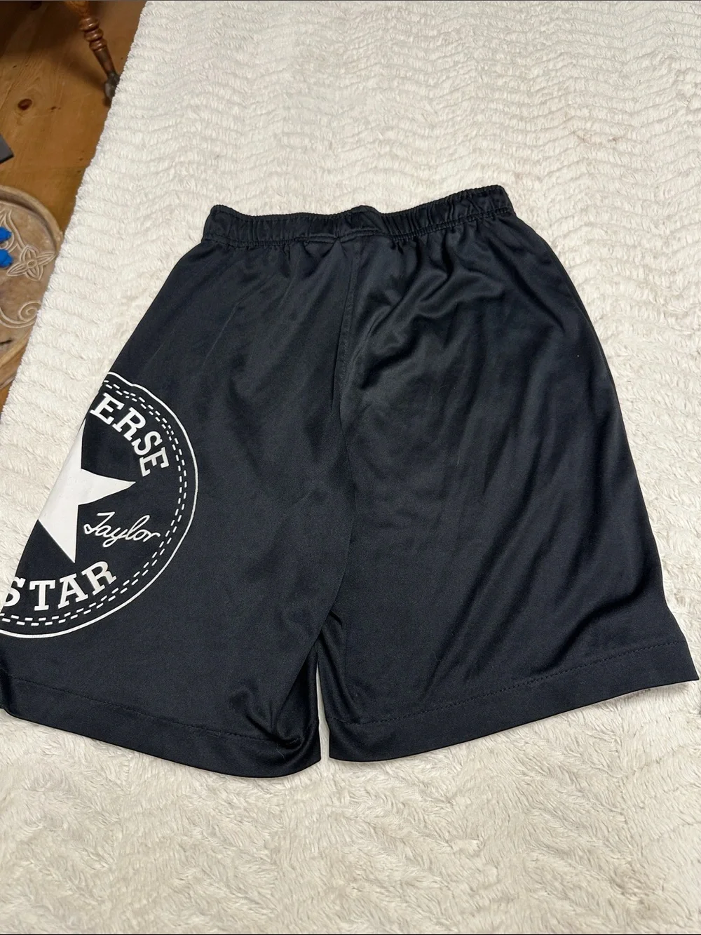 Converse STAR Graphic Black & White  basketball shorts boys youth large